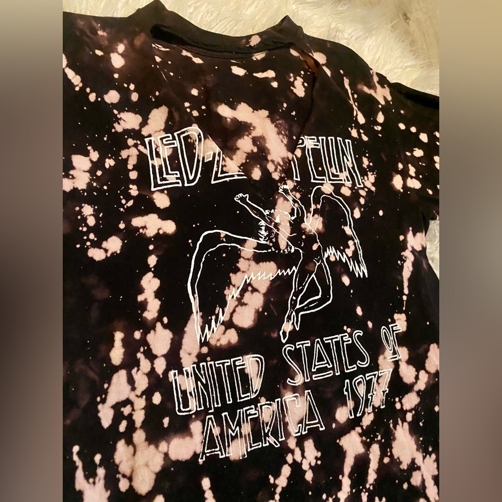 • Led Zeppelin bleached tee • - Picture 3 of 5